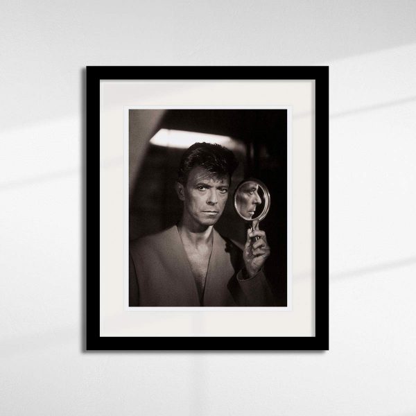 David Bowie "Profile in Mirror, 1991" black frame