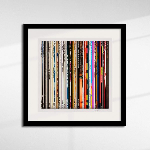 Spines 3 - Stones by Keith Haynes in a black frame