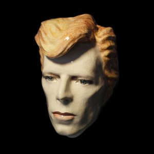 David Bowie - Cracked Actor- Painted and Glazed Ceramic Scuplture by Maria Primolan
