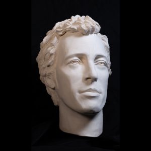 Bruce Springsteen White Clay Sculpture