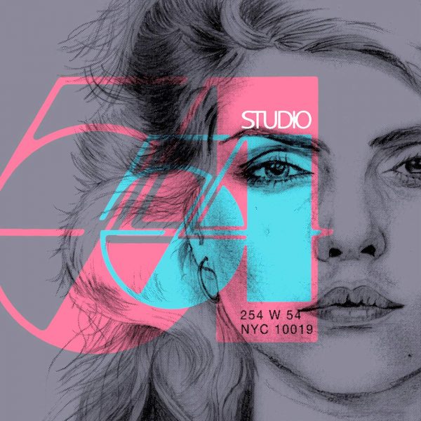 "Studio 54" Debbie Harry (Solid Grey, Pink, Aqua)