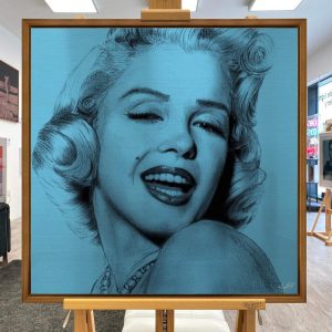"Let's Make Love" Marilyn Monroe (Blue) By Louis Sidoli
