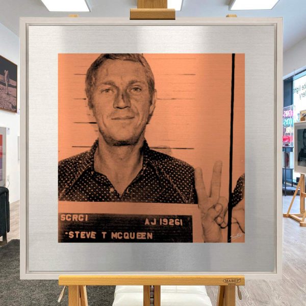 "Most Wanted" Steve McQueen (Light Copper) - Large by Louis Sidoli