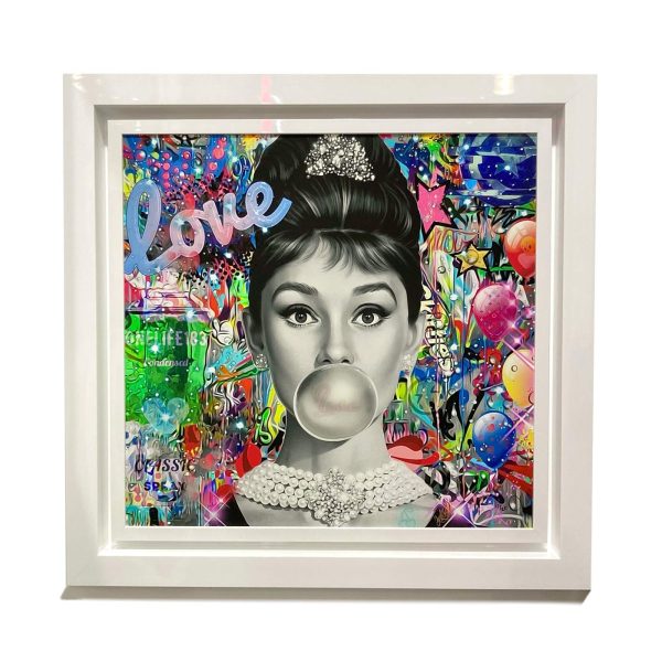 Bubblicious, Audrey Hepburn by the artist #Onelife183