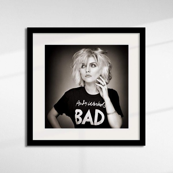 Debbie Harry "Warhol Bad T-Shirt, 1978 - No.5" in black frame