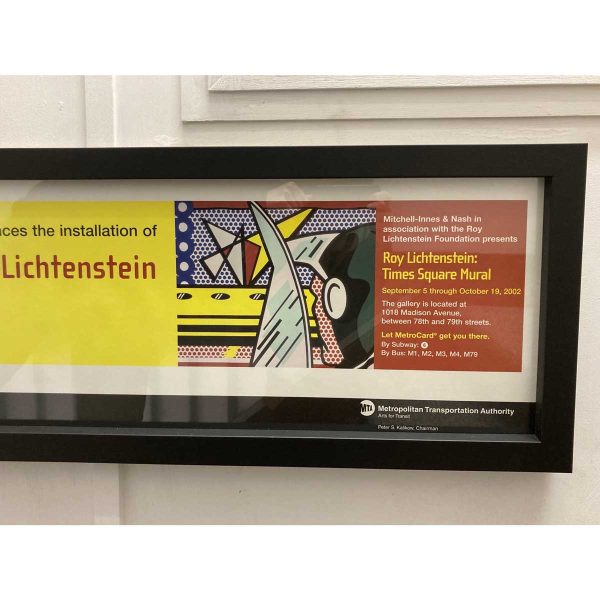 Roy Lichtenstein "Times Square Mural Exhibit 2022 Poster"