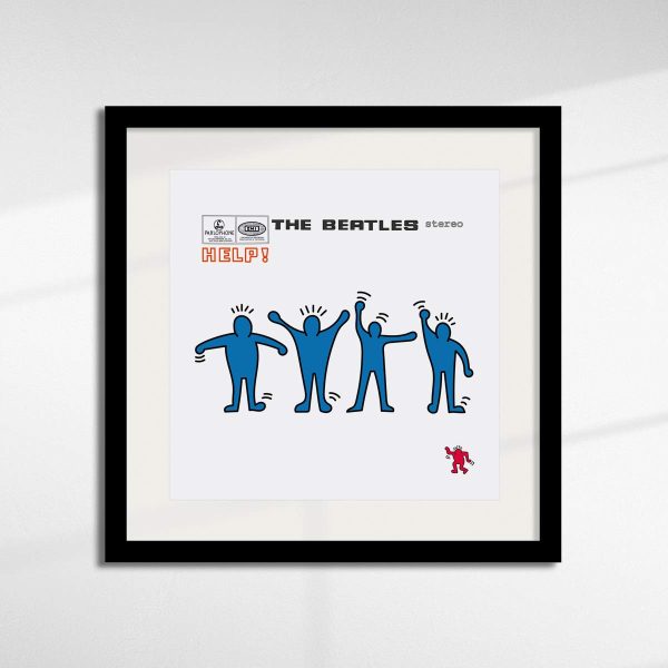 ‘Help’ The Beatles - Keith’s 12” Collection by TBOY in a black frame
