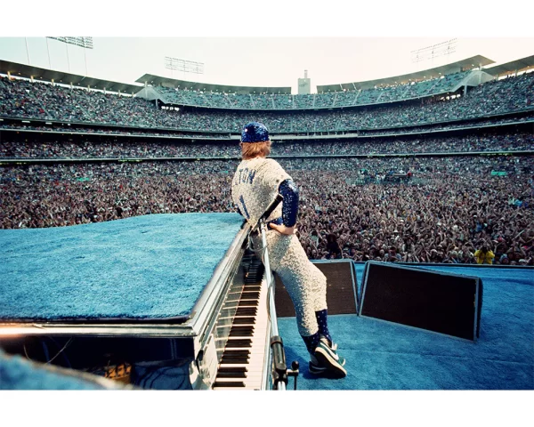 Elton John in Dodger uniform, 1975 — Limited Edition Print by Terry O'Neill