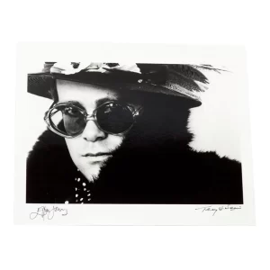 Elton John for Me, circa 1974 — Co-Signed Edition Print by Terry O'Neill