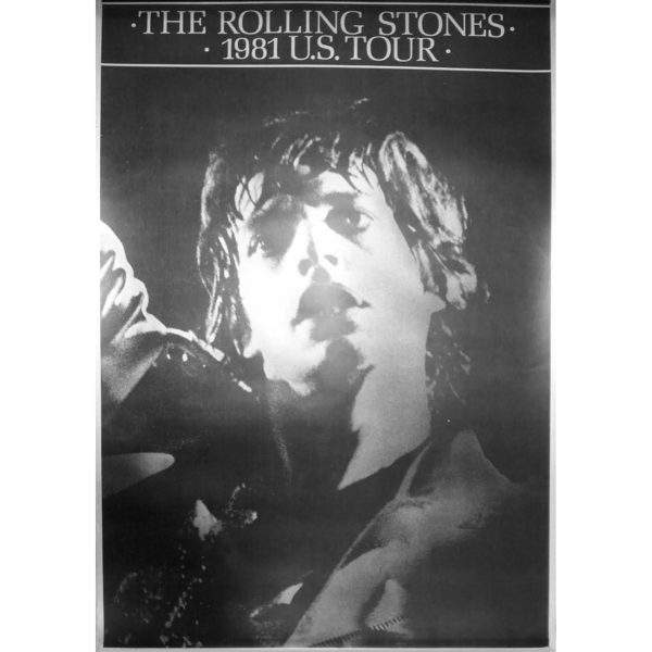 The Rolling Stones 1981 US Tour - Promo Poster