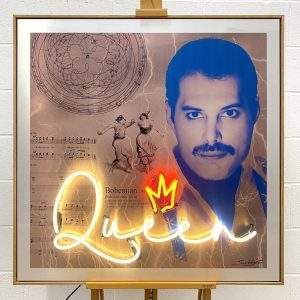 "Bohemian Rhapsody" (Freddie Mercury) - original neon artwork by Louis Sidoli