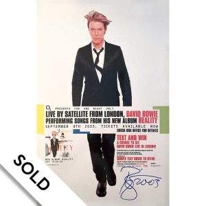 Bowie - Hand-signed Reality Tour Poster
